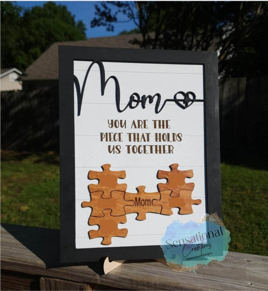 Mom Puzzle Sign