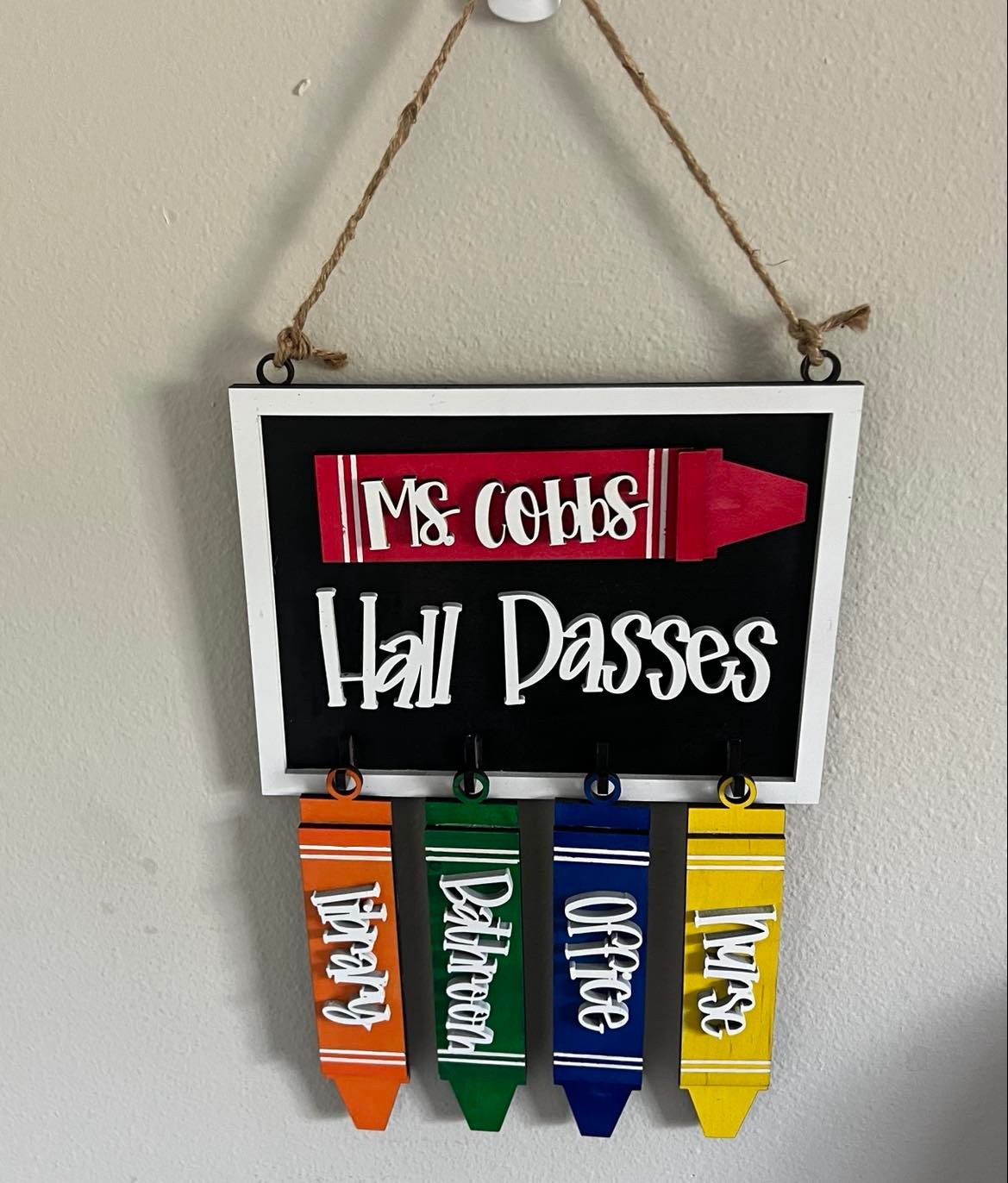 Custom Hall Passes