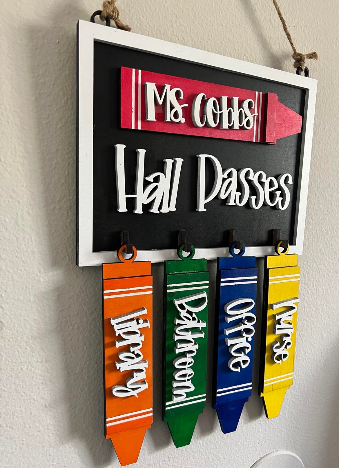 Custom Hall Passes