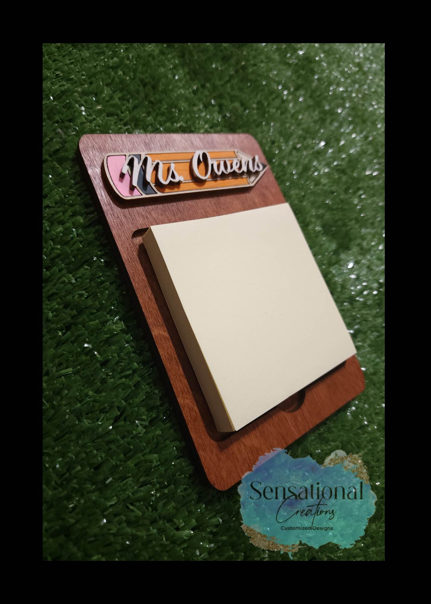 Teacher Sticky Notepad Holder