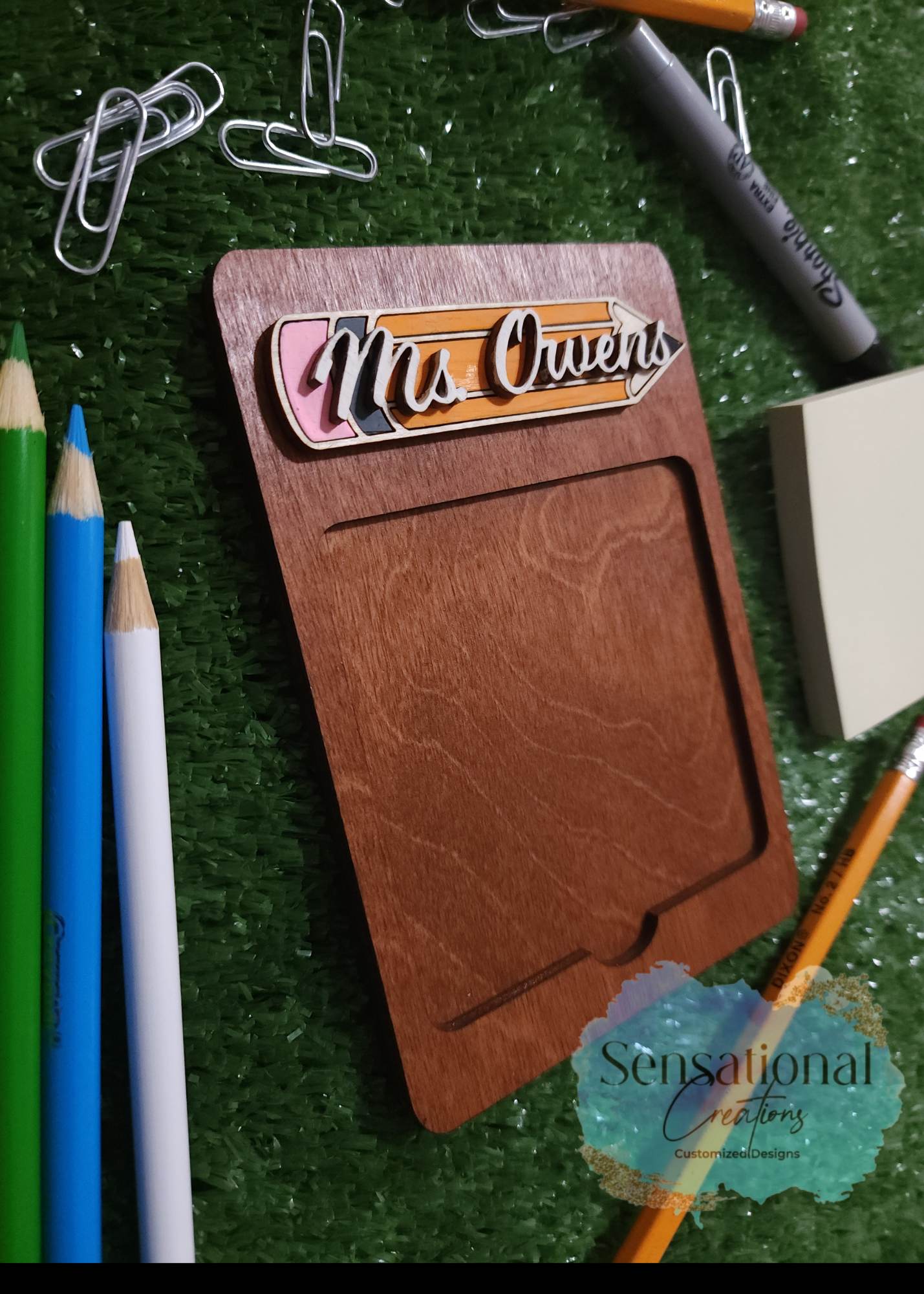 Teacher Sticky Notepad Holder