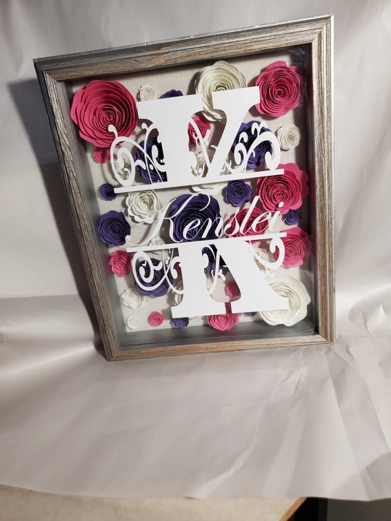 3D Floral Shadow Box