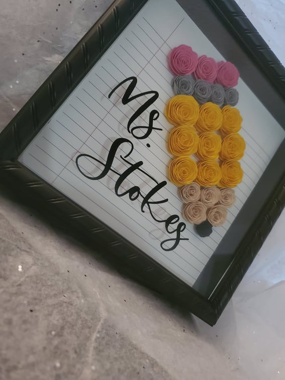 3D Floral Shadow Box