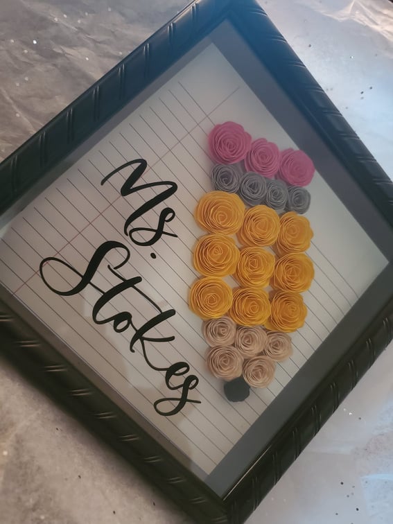 3D Floral Shadow Box