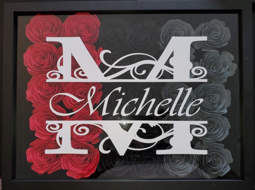 3D Floral Shadow Box